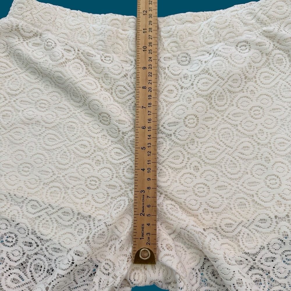 Crochet Lace Wide-Leg Pants‎ MED Fringe Hem Boho Festival Woodstock Palazzo NWT - Picture 12 of 12